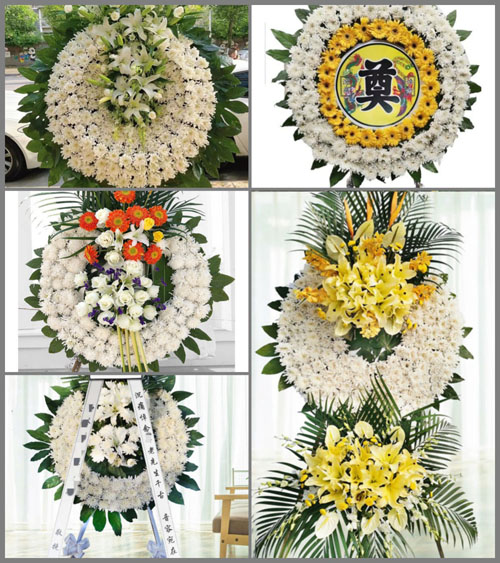 福建三明沙县夏茂镇中堡村花圈速递